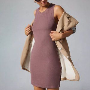 HTF Anthropologie Bordeaux Tank Mini Dress